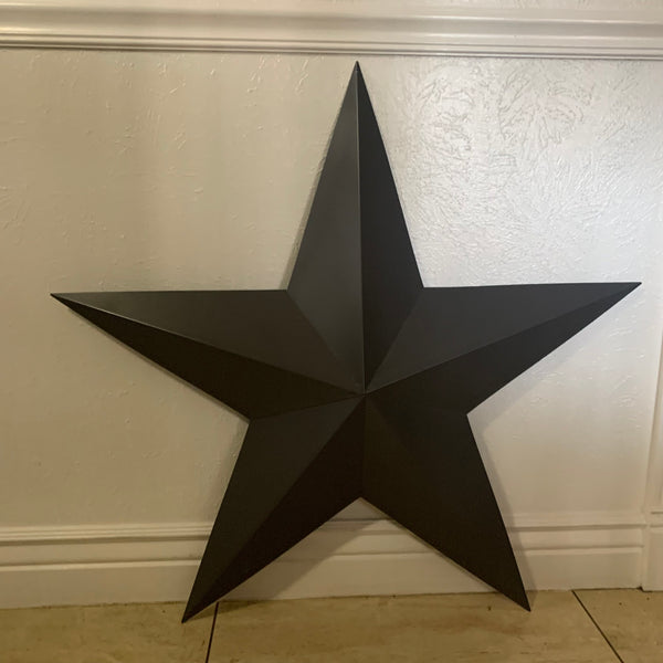 GUN METAL GREY STAR BARN STAR NO RING DAVID STAR 5 POINT WESTERN HOME DECOR HAND PAINTED