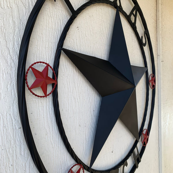 TEXAS TECH BARN STAR METAL LONESTAR CUSTOM VINTAGE METAL TEAM CRAFT ART WESTERN HOME DECOR SIZE:24",32",36",40",50"