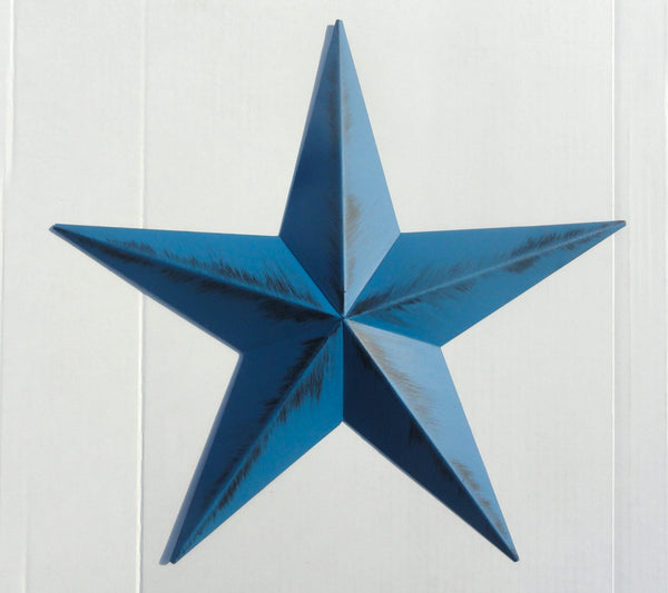 #EH10412 RUSTIC BARN STAR 32",40",53" METAL WALL ART MULTI COLOR WESTERN HOME DECOR HANDMADE