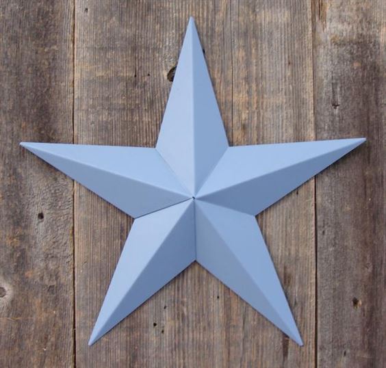 #EH10410 BARN STAR 10",16"24" METAL WALL ART MULTI COLOR WESTERN HOME DECOR HANDMADE