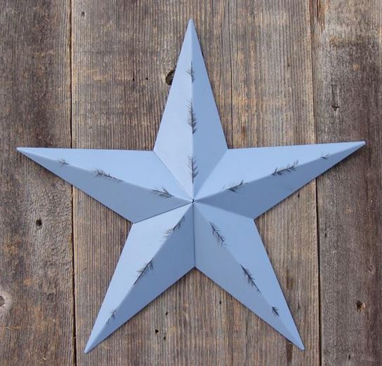 #EH10412 RUSTIC BARN STAR 10",16"24" DISTRESSED METAL WALL ART MULTI COLOR WESTERN HOME DECOR HANDMADE