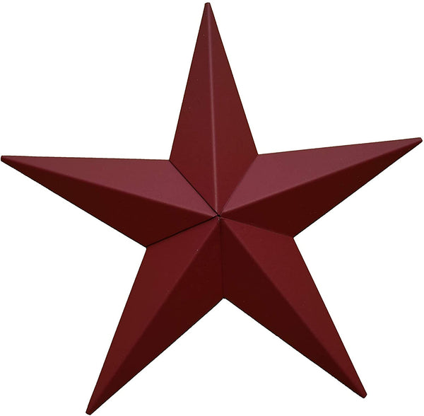 #EH10410 BARN STAR 10",16"24" METAL WALL ART MULTI COLOR WESTERN HOME DECOR HANDMADE