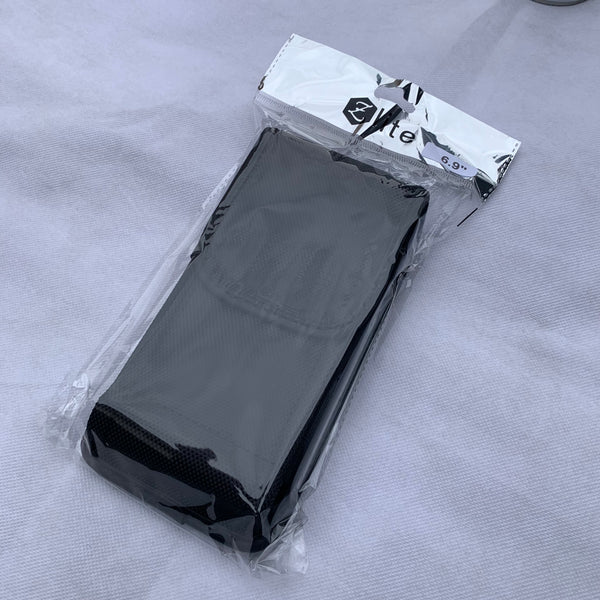 #EH11389 NYLON 7" RUGGED PHONE POUCH EXTRA LARGE BELT LOOP HOLSTER BLACK CELL PHONE CASE VERTICAL UNIVERSAL OVERSIZE Z-LITE BRAND NEW