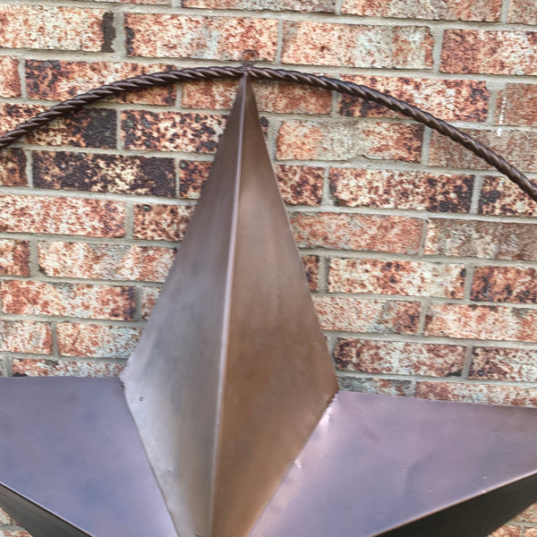 LONE STAR 60" BARN STAR METAL RUSTIC  BRONZE VINTAGE COPPER WALL ART WESTERN HOME DECOR HANDMADE NEW EH10524
