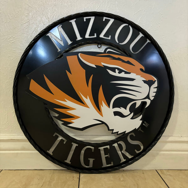 MIZZOU TIGERS MISSOURI CUSTOM METAL VINTAGE CRAFT TEAM SIGN HANDMADE