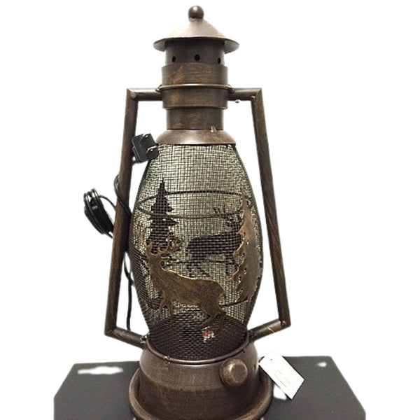 DEER COUNTRY METAL ART LAMP WESTERN HOME WALL DECOR NEW ELECTRIC LANTERN LIGHTING #EH12728