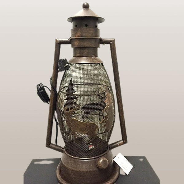 DEER COUNTRY METAL ART LAMP WESTERN HOME WALL DECOR NEW ELECTRIC LANTERN LIGHTING #EH12728
