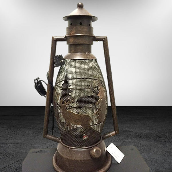 DEER COUNTRY METAL ART LAMP WESTERN HOME WALL DECOR NEW ELECTRIC LANTERN LIGHTING #EH12728
