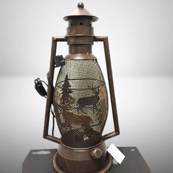 DEER COUNTRY METAL ART LAMP WESTERN HOME WALL DECOR NEW ELECTRIC LANTERN LIGHTING #EH12728