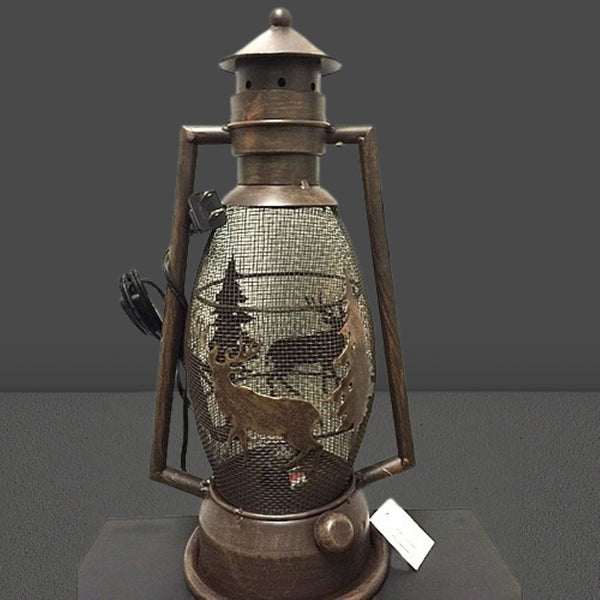 DEER COUNTRY METAL ART LAMP WESTERN HOME WALL DECOR NEW ELECTRIC LANTERN LIGHTING #EH12728