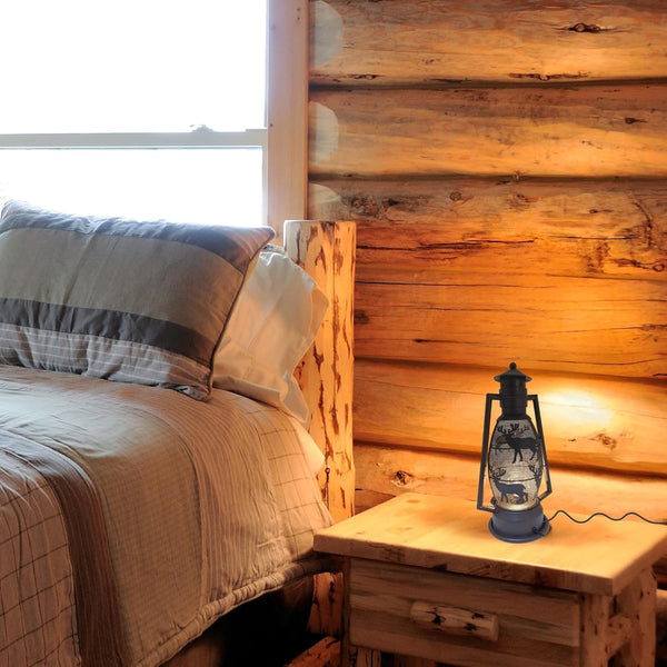 DEER COUNTRY METAL ART LAMP WESTERN HOME WALL DECOR NEW ELECTRIC LANTERN LIGHTING #EH12728