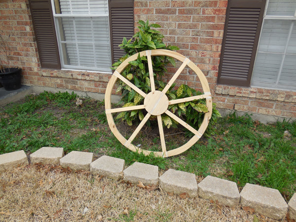 40",60" WAGON WHEEL NATURAL STAIN BARN WOOD WESTERN HOME DECOR RUSTIC HANDMADE NEW