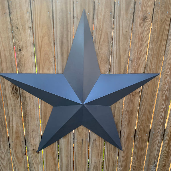 GUN METAL GREY STAR BARN STAR NO RING DAVID STAR 5 POINT WESTERN HOME DECOR HAND PAINTED