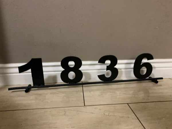 7"H X 36" LONG YOUR CUSTOM NUMBER METAL BARN METAL SIGN WESTERN HOME DECOR