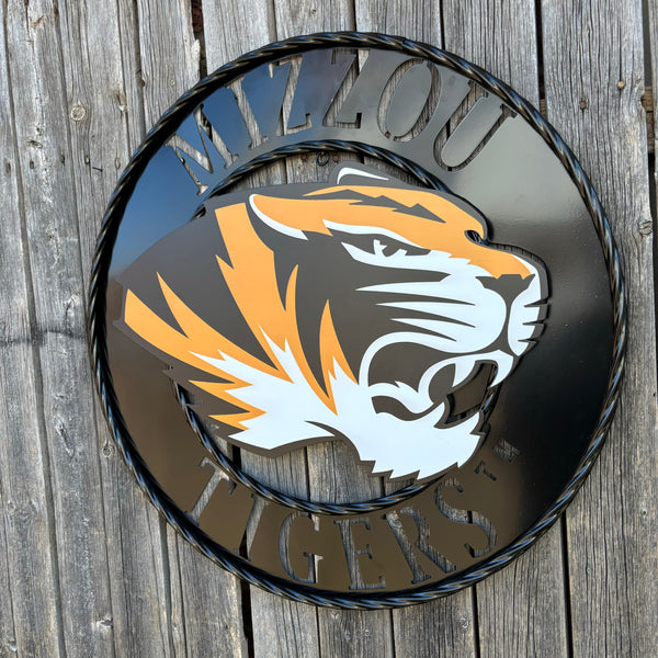 MIZZOU TIGERS MISSOURI CUSTOM METAL VINTAGE CRAFT TEAM SIGN HANDMADE