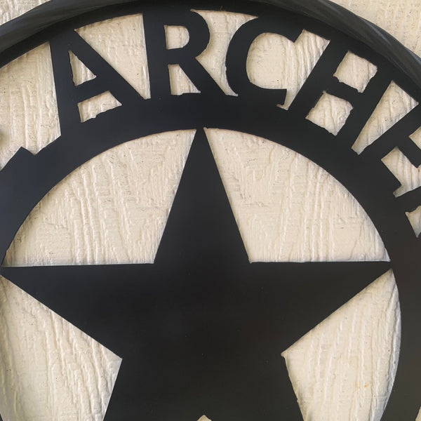 ARCHER STYLE YOUR CUSTOM NAME LASERCUT METAL SIGN WESTERN HOME DECOR HANDMADE ART