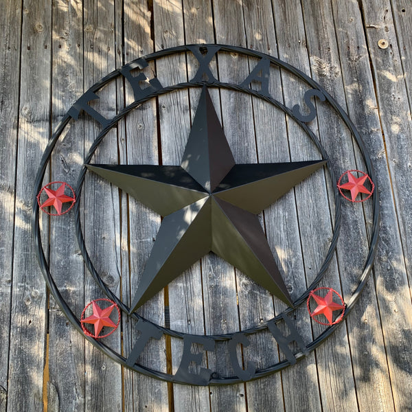 TEXAS TECH BARN STAR METAL LONESTAR CUSTOM VINTAGE METAL TEAM CRAFT ART WESTERN HOME DECOR SIZE:24",32",36",40",50"