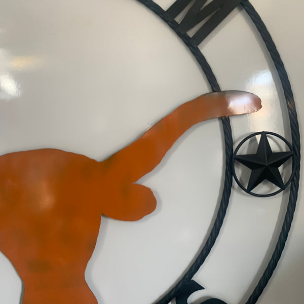 HOOKEM HORNS WITH LONE STAR TEXAS LONGHORNS HOOK EM METAL CUSTOM VINTAGE CRAFT WALL ART TEAM SIGN HANDMADE