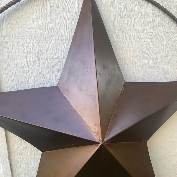 LONE STAR 60" BARN STAR METAL RUSTIC  BRONZE VINTAGE COPPER WALL ART WESTERN HOME DECOR HANDMADE NEW EH10524