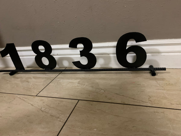 7"H X 36" LONG YOUR CUSTOM NUMBER METAL BARN METAL SIGN WESTERN HOME DECOR