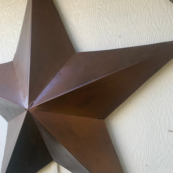 LONE STAR 60" BARN STAR METAL RUSTIC  BRONZE VINTAGE COPPER WALL ART WESTERN HOME DECOR HANDMADE NEW EH10524