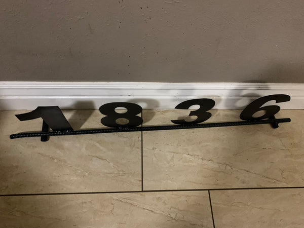 7"H X 36" LONG YOUR CUSTOM NUMBER METAL BARN METAL SIGN WESTERN HOME DECOR