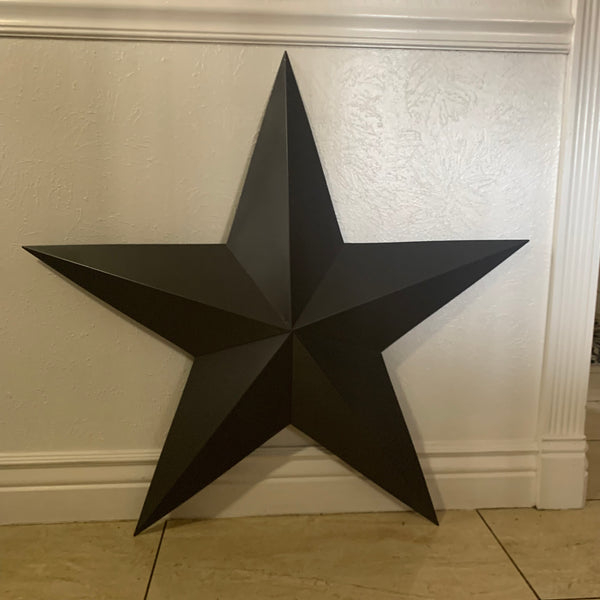 GUN METAL GREY STAR BARN STAR NO RING DAVID STAR 5 POINT WESTERN HOME DECOR HAND PAINTED