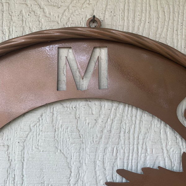 SMU MUSTANGS HAMMERED COPPER METAL CUSTOM VINTAGE CRAFT WALL ART TEAM SIGN HANDMADE