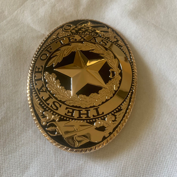 LONESTAR STATE ROSE GOLD STAR BELT BUCKLE LARGE WESTERN BUCKLE FASHION ART NEW #EH12264