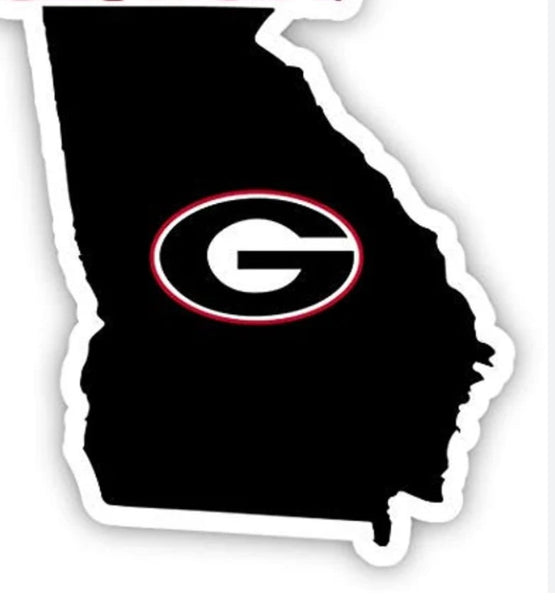 #WST203 GEORGIA BULLDOGS STATE MAP TIN SIGN CUSTOM METAL VINTAGE TEAM CRAFT ART WESTERN HOME DECOR HANDMADE