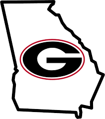 #WST203 GEORGIA BULLDOGS STATE MAP TIN SIGN CUSTOM METAL VINTAGE TEAM CRAFT ART WESTERN HOME DECOR HANDMADE