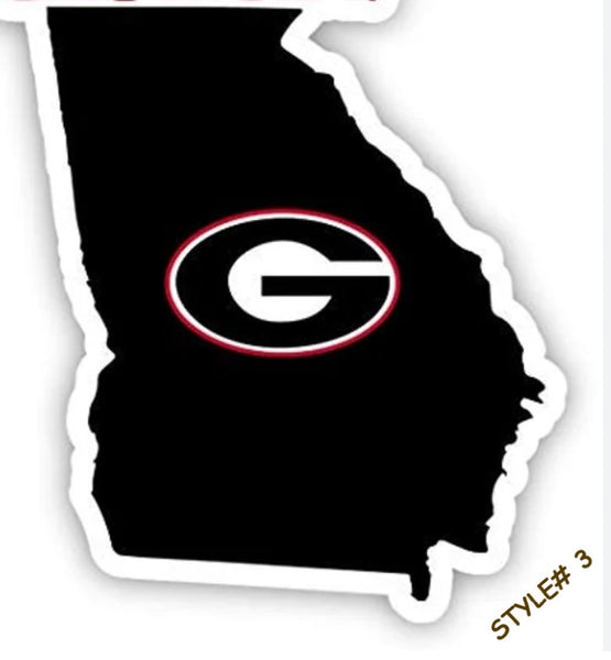 #WST203 GEORGIA BULLDOGS STATE MAP TIN SIGN CUSTOM METAL VINTAGE TEAM CRAFT ART WESTERN HOME DECOR HANDMADE