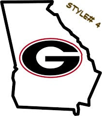 #WST203 GEORGIA BULLDOGS STATE MAP TIN SIGN CUSTOM METAL VINTAGE TEAM CRAFT ART WESTERN HOME DECOR HANDMADE