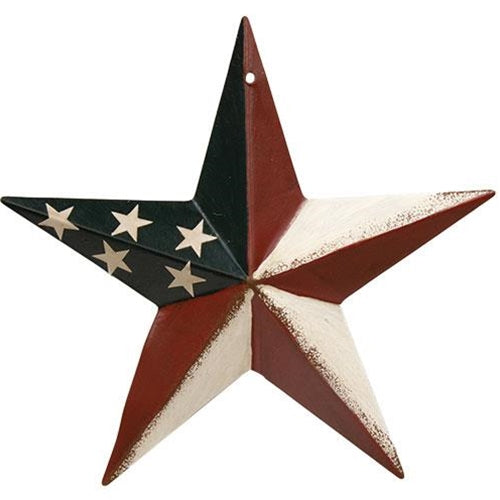 3.5", 5.5" MINI BARN STAR AMERICANA USA FLAG STAR METAL WALL ART WESTERN HOME DECOR NEW #EH12145- FREE SHIPPING