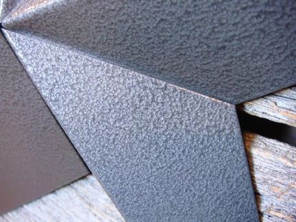 HAMMERED SILVER GREY BARN STAR 3" TO  72" METAL WALL ART WESTERN HOME DECOR HANDMADE NEW #EH11861
