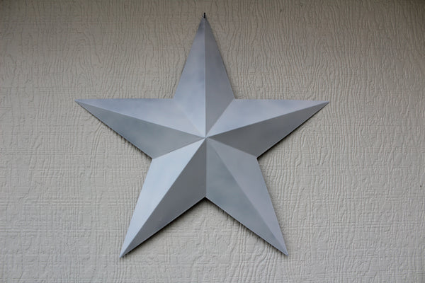 12",24",36" WHITE BARN STAR 5 POINT 3d METAL STAR OF DAVID WESTERN HOME DECOR HANDMADE #EH12630