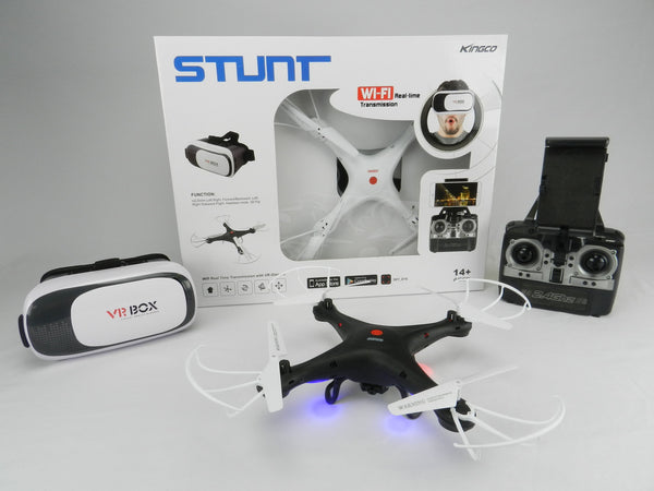 #K59VR STUNT DRONE 12" WITH WIFI CAMERA & VR HEADSET RC DRONES WESTERN RC TOYS USA NEW