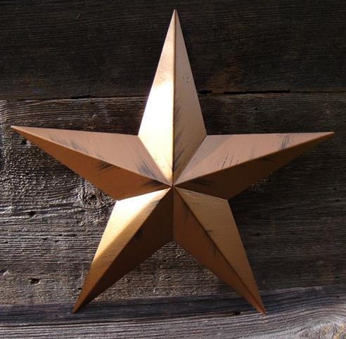 #EH10412 RUSTIC BARN STAR 32",40",53" METAL WALL ART MULTI COLOR WESTERN HOME DECOR HANDMADE