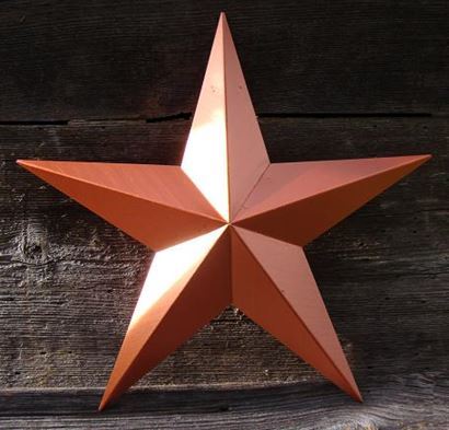 #EH10410 BARN STAR 10",16"24" METAL WALL ART MULTI COLOR WESTERN HOME DECOR HANDMADE