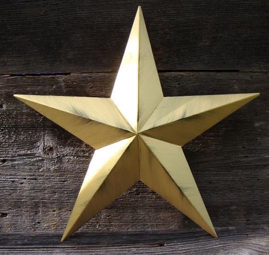 #EH10412 RUSTIC BARN STAR 10",16"24" DISTRESSED METAL WALL ART MULTI COLOR WESTERN HOME DECOR HANDMADE