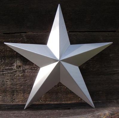 #EH10410 BARN STAR 10",16"24" METAL WALL ART MULTI COLOR WESTERN HOME DECOR HANDMADE