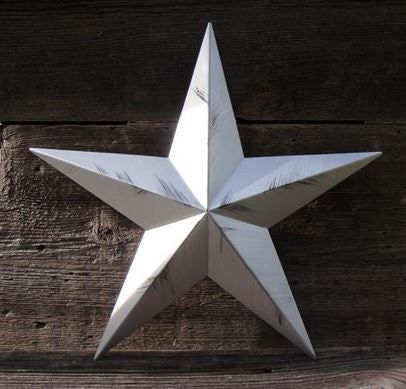 #EH10412 RUSTIC BARN STAR 10",16"24" DISTRESSED METAL WALL ART MULTI COLOR WESTERN HOME DECOR HANDMADE