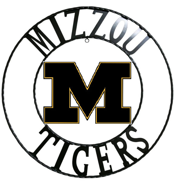12", 18", 24", 32" MISSOURI TIGERS CUSTOM METAL VINTAGE CRAFT TEAM SIGN HANDMADE