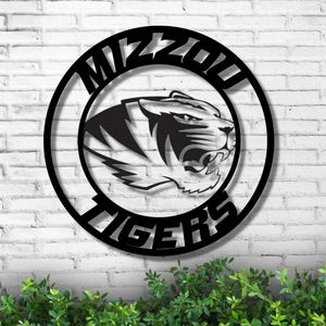 12", 18", 24", 32" MISSOURI TIGERS CUSTOM METAL LASERCUT BLACK VINTAGE CRAFT TEAM SIGN HANDMADE