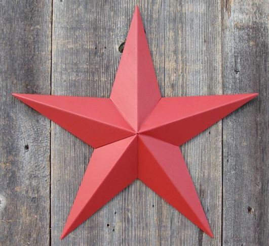 #EH10410 BARN STAR 10",16"24" METAL WALL ART MULTI COLOR WESTERN HOME DECOR HANDMADE