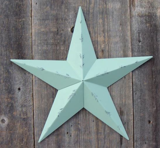 #EH10412 RUSTIC BARN STAR 10",16"24" DISTRESSED METAL WALL ART MULTI COLOR WESTERN HOME DECOR HANDMADE