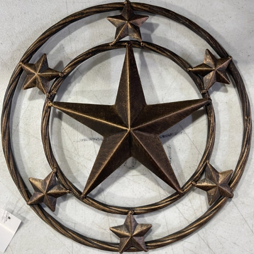 #SI_XL3105 12" MULTI STAR BARN METAL LONESTAR WESTERN HOME DECOR HANDMADE NEW