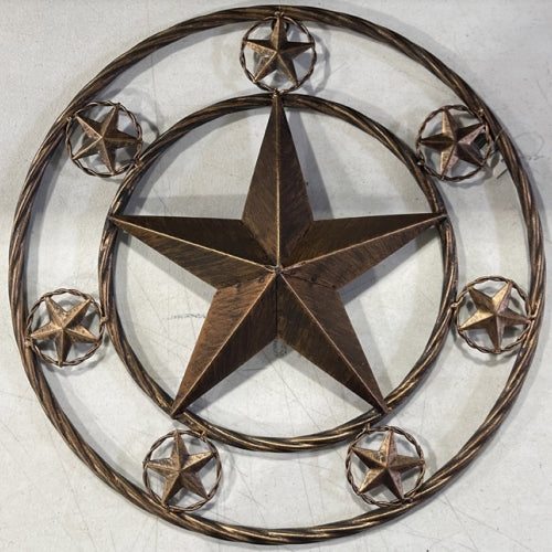 #SI_XL3101 18" MULTI STAR BARN METAL LONESTAR WESTERN HOME DECOR HANDMADE NEW