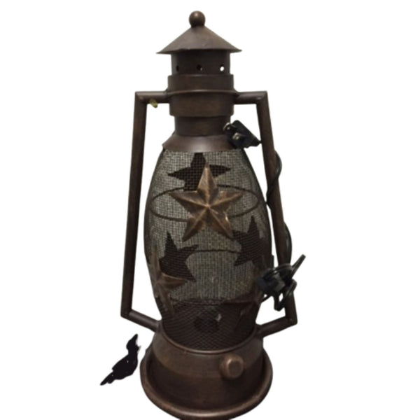 STAR LAMP METAL ART ELECTRIC LANTERN LAMP WESTERN HOME WALL DECOR NEW LIGHTING #EH12727