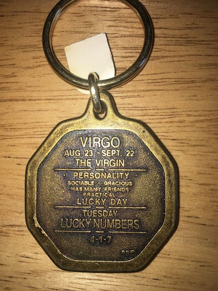 VIRGO ZODIAC SIGN HOROSCOPE KEYCHAIN METAL WESTERN FASHION ART NEW